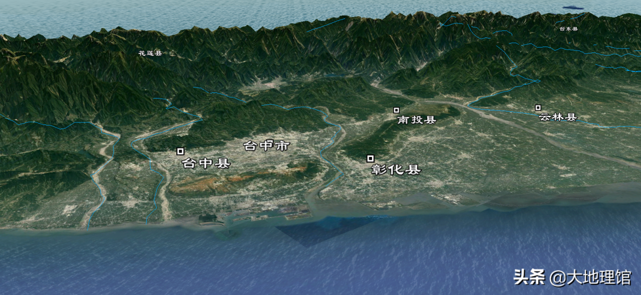 台湾南北东西各多少公里（台湾岛地形图）-米圈号