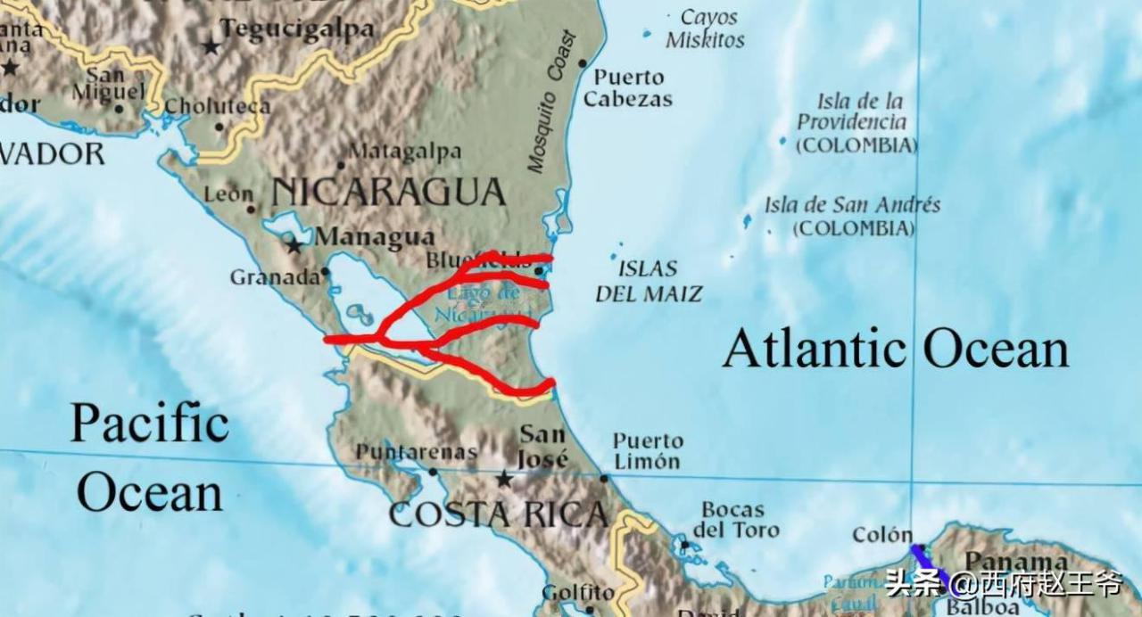 尼加拉瓜地理位置，尼加拉瓜面积与人口-米圈号